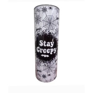 Tumbler Halloween Stay Creepy Hot Cold Cup 20 Oz NEW